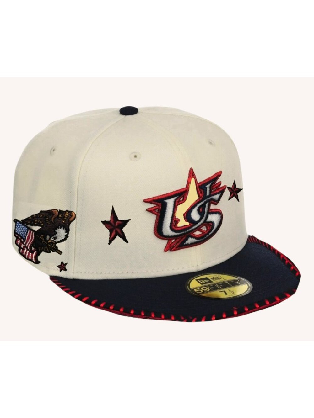 New Era 59Fifty USA WBC 2026 USA Flag Chrome Metallics Snapback Hat